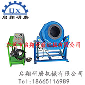 自動(dòng)傾斜倒料滾筒研磨機(jī)